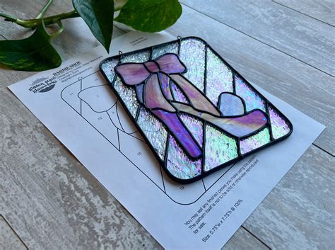 Barbie Shoe Stained Glass Pattern Stained Glass Patterns Etsy