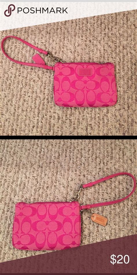 Pink coach wristlet | Coach wristlet, Wristlet, Pink