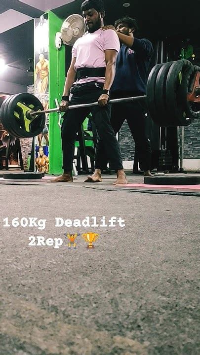 160kg Deadlift Successful 2rep🏋️🏆 Gym Minivlog Powerlifting