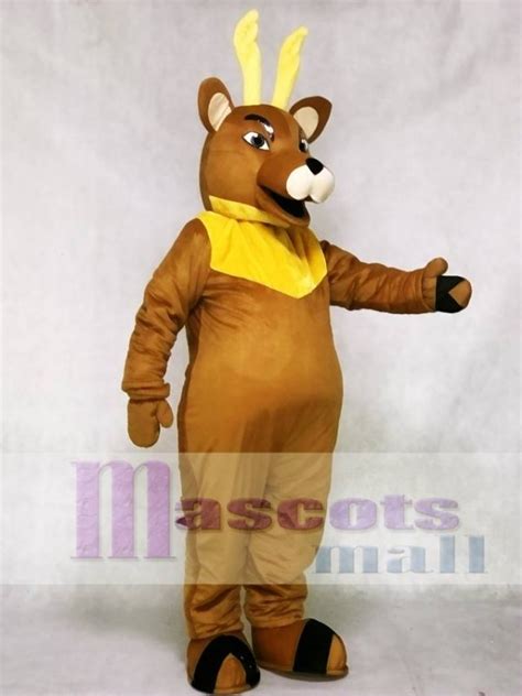 Cute Regal Elk Deer Mascot Costume Animal