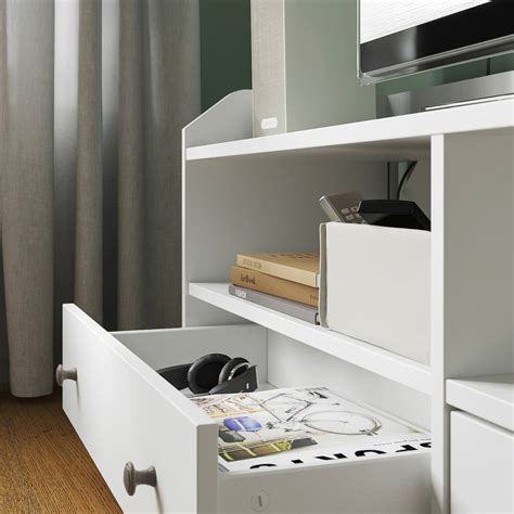 ИКЕА ХАУГА Тумба под ТВ, белый 138x36x54 см - 604.150.68 купить в Минске