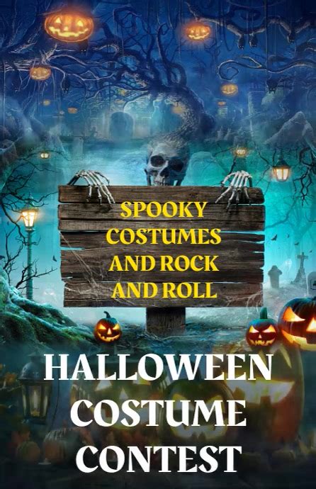 Halloween Costume Contest Flyer Template Postermywall