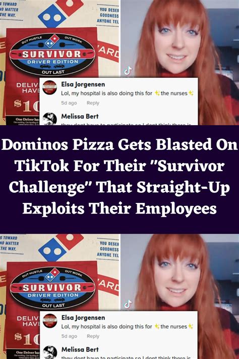 Dominos Pizza Gets Blasted On Tiktok For Their Survivor Challenge That