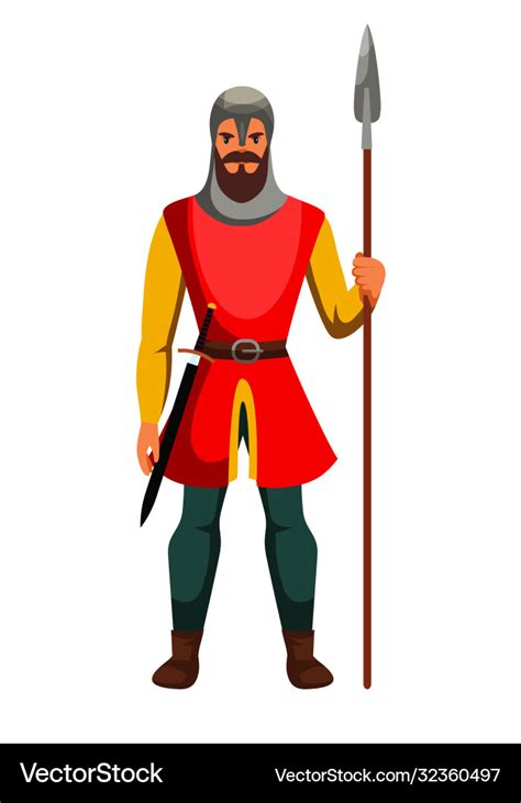 Medieval Guard Cartoon