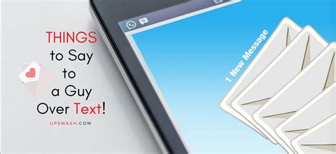 Hot Things To Say To A Guy Over Text Upsmash