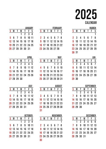 Best Monthly Calendars For 2025 Freepik Edna Nichol