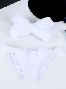 Sexy Crisscross Designed Bow Trim Bikini Power Day Sale