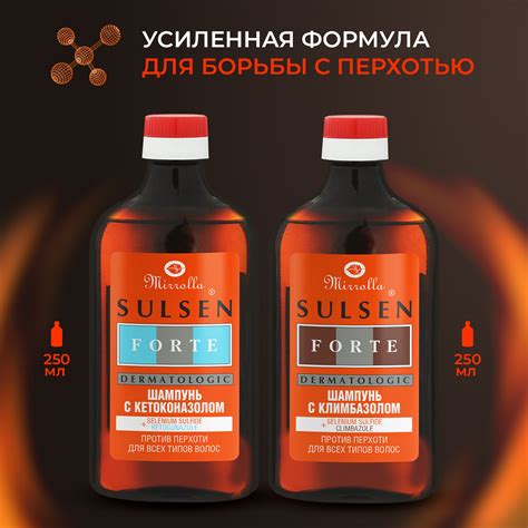 Шампунь Против перхоти Mirrolla Sulsen Сульсен Форте с кетоконазолом ...