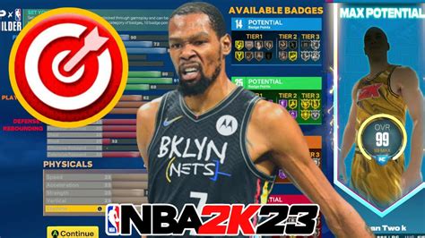 6 9 Kevin Durant Build 72 Badges 90 Driving Dunk Best Kd Build Nba 2k23 Next Gen Best Build