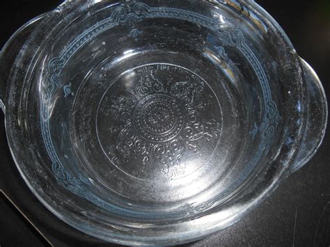 Fire King Vintage Small Clear Glass Bowl With Scrolling Design Etsy Glass Bowl Bowl Clear