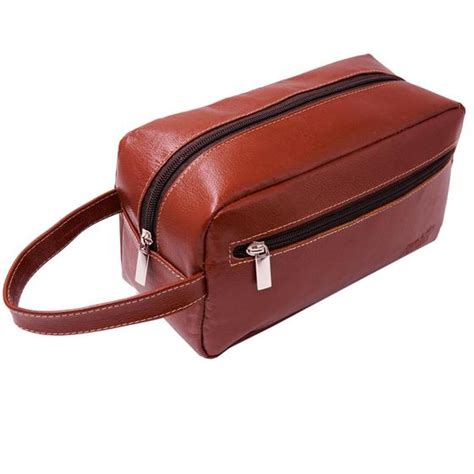 Necessaire Masculina Couro Legitimo Mala Viagem K Nia E K Tia Couros