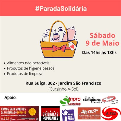 Parada Solidária Arrecada Alimentos E Produtos De Higiene Para Famílias