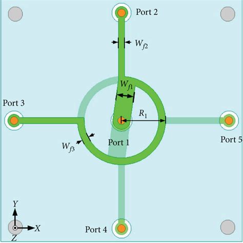 Geometry Of The Proposed Antenna A 3d View B Top View C Side