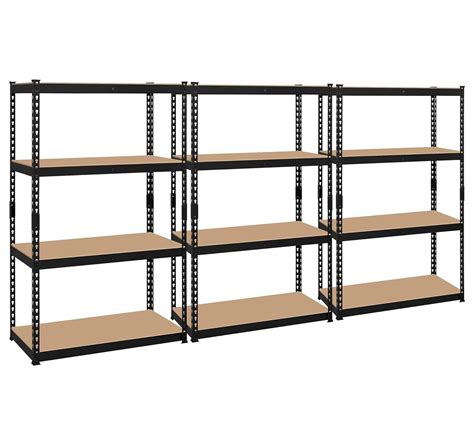 Yositiuu Storage Shelves 4 Tier Adjustable Metal Shelving Unit Utility