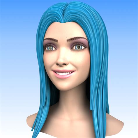 Cabeza De Niña Modelo 3d 10 Fbx Ma Obj Free3d