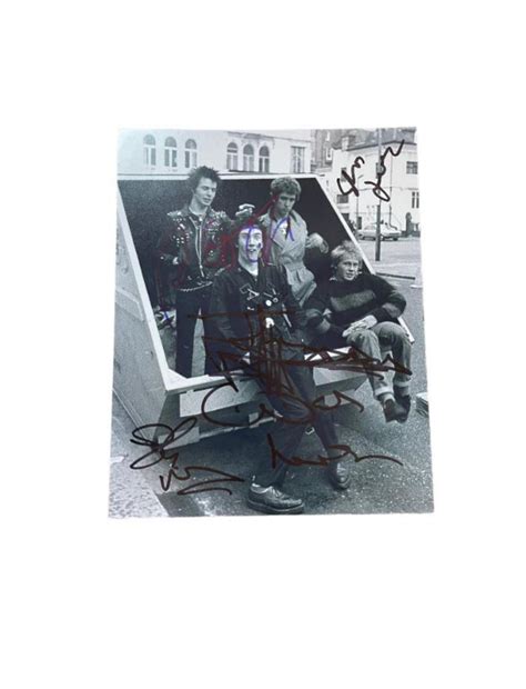 Sold Price Sex Pistols Signed Photograph Certified Invalid Date Gmt