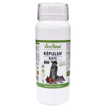 REPULSIF RATS SOURIS ET MULOTS D ORIGINE NATURELLE 500 ML