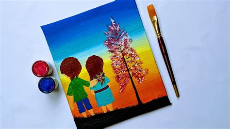 Raksha Bandhan Painting | Acrylic Painting for Beginners step by step ...