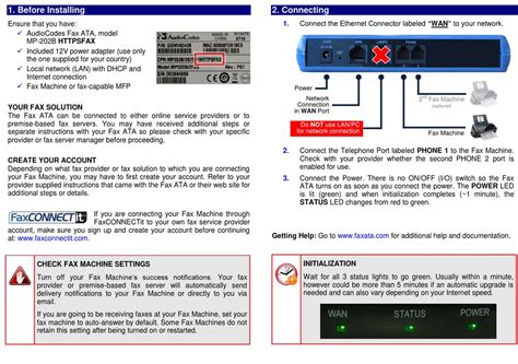 AUDIOCODES MP-202B QUICK INSTALLATION MANUAL Pdf Download | ManualsLib