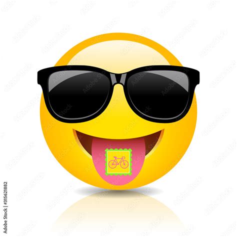 Freaky psychedelic emoji Stock Vector | Adobe Stock