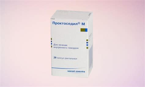 Свечи Проктоседил М от геморроя: состав, лечебное действие, применение ...