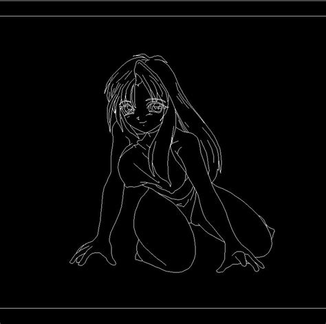 Hentai Girl DWG Block For AutoCAD Designs CAD