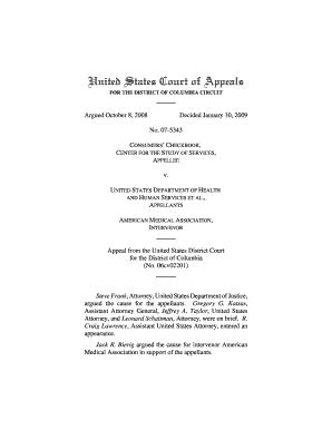 Fillable Online Cadc Uscourts 07 5343 US Court Of Appeals DC