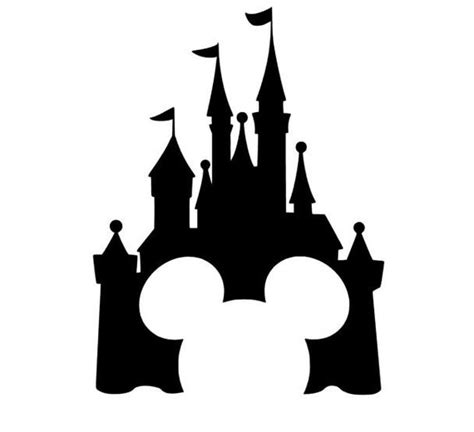 Free SVG Disney Castle Mickey Head Svg 8874 File