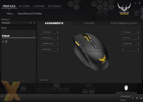 Review: Corsair Gaming Sabre Optical RGB mouse - Peripherals - HEXUS.net