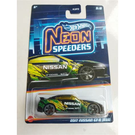 Hot Wheels Neon Speeders Mainline Series Honda Civic EK Nissan Skyline GTR R Ford Focus RS