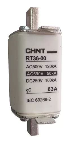 Fusible Tipo Nh 00 63amp Tamaño 00 500v Chint