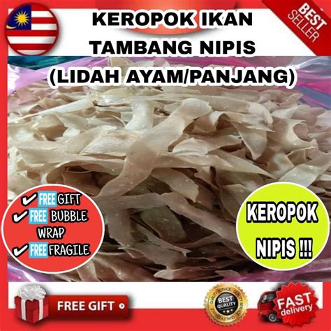 Keropok Keping Ikan Tamban Extra Nipis Original Besut Terengganu