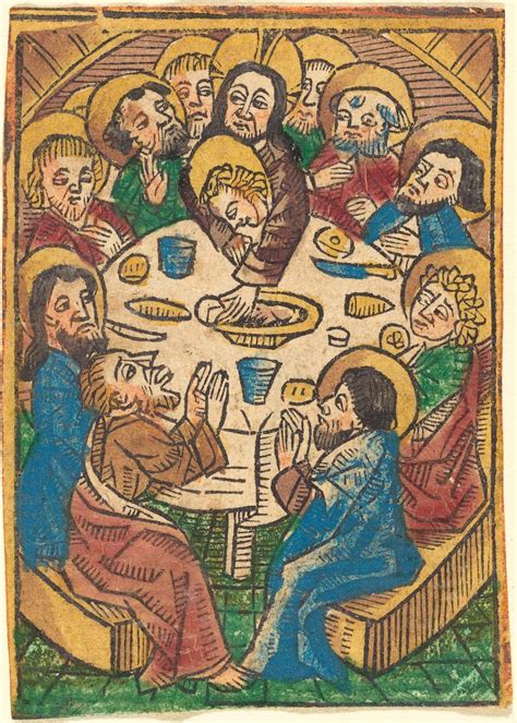 German 15th Century Last Supper Picture Color Codes