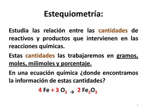 Semana Estequiometr A Qu Mica Ppt Descargar