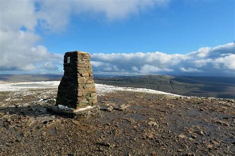 HD wallpaper: mountain, trig point, summit, yorkshire, walking, hiking, blue | Wallpaper Flare