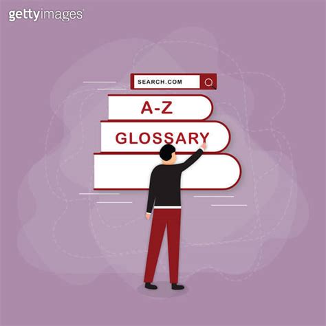 A Z Glossary Book Concept Modern Vocabulary And Dictionary Idea