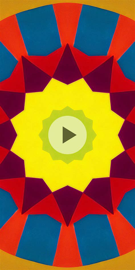 Kaleidoscope In Red Blue And Yellow Colors Live Wallpaper For