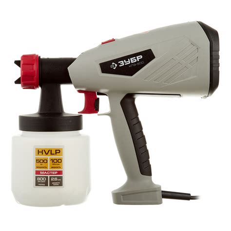 Краскопульт электрический ЗУБР КПЭ-500 500 Вт 0,8 л — купить в ...
