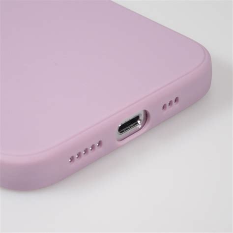 Coque iPhone 13 Pro Max Silicone Mat Coeur doré Violet Acheter