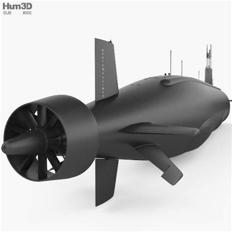 Seawolf-class submarine 3D model - Ship on Hum3D