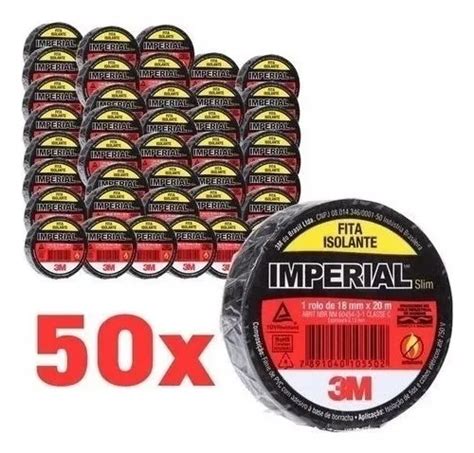 Kit Rolos Fita Isolante Imperial Mm X M Preta M Frete Gr Tis