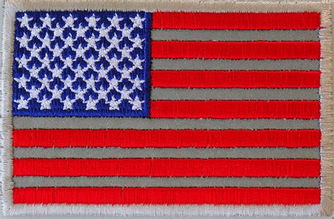 American Flag Reflective Patch Embroidered Patches By Ivamis Patches