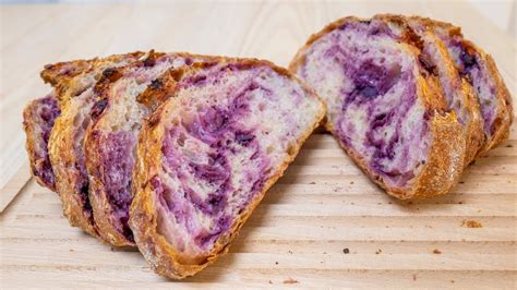 Sourdough Bread With Purple Sweet Potato Easy And Beautiful Youtube