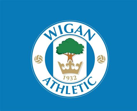 Wigan Club Logo Symbol Premier League Football Abstract Design Vector ...