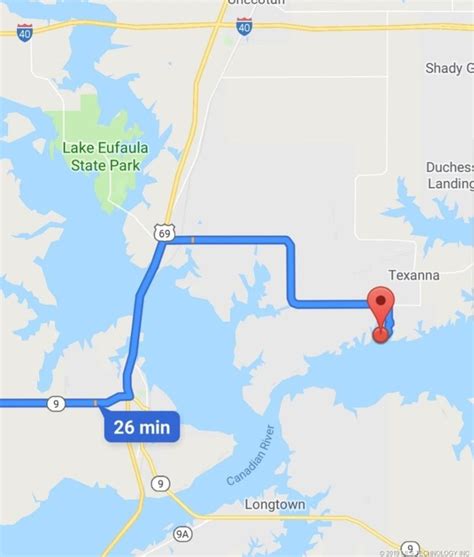 Map Of Lake Eufaula Oklahoma Maping Resources