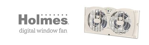 Holmes Dual Blade Digital Window Fan With Programmable Thermostat