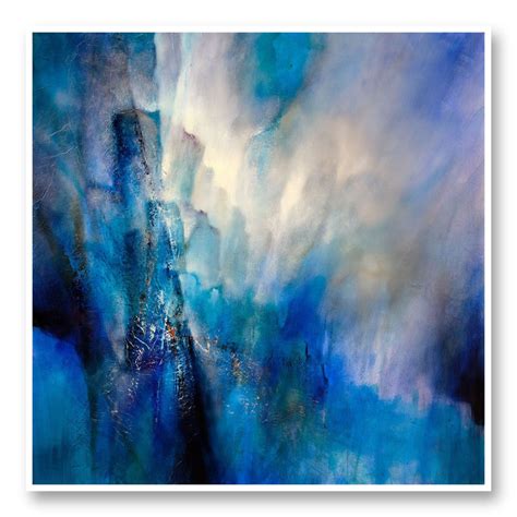 Blue Light Abstract Art Print