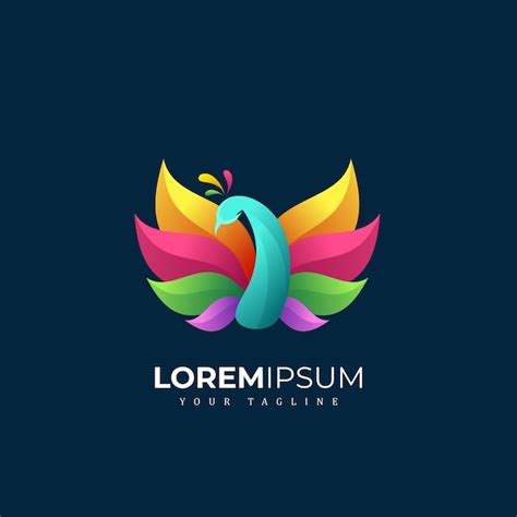 Premium Vector Colorfull Peacock Logo Premium