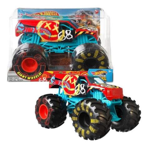Hot Wheels Monster TRUCKS 1 24 FYJ83 Carrinhos Carros Coleção Miniatura Brinquedo Colecionador