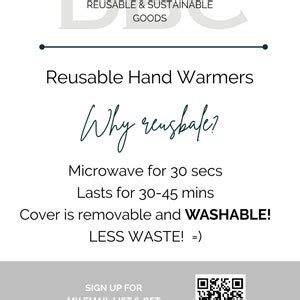 Reusable Heating Pads Fall Floral Hand Warmers Hot Cold Pouch Removable Cover Zero Waste